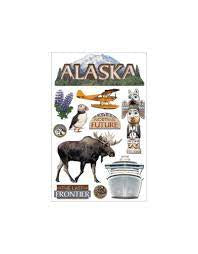 Paper House ALASKA 3D Stickers 13 pc