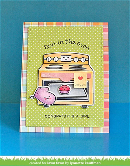 Lawn Fawn Bun In the Oven Clear Stamps @scrapbooksrus