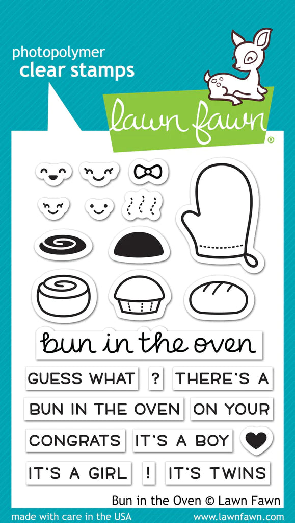 Lawn Fawn Bun In the Oven Clear Stamps @scrapbooksrus