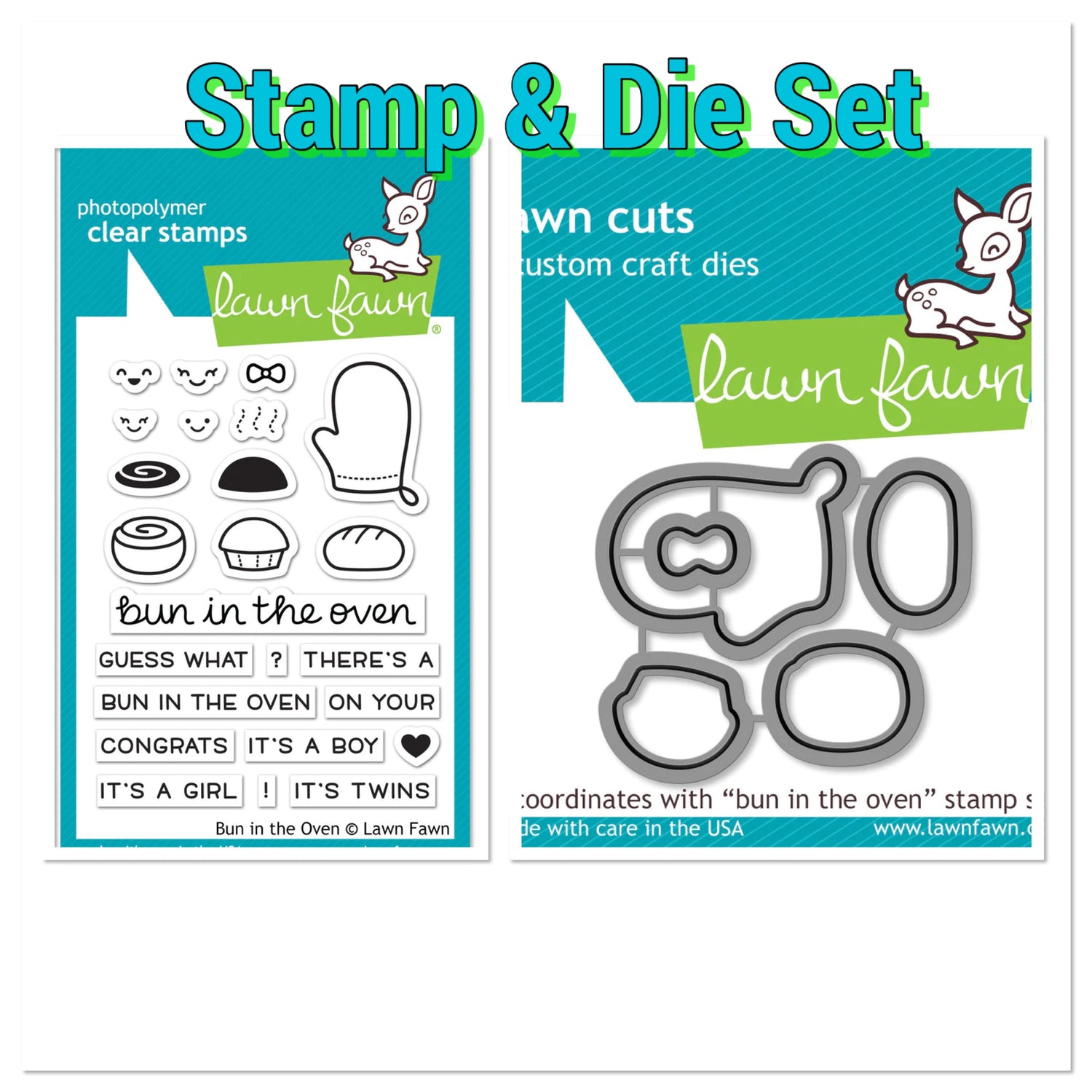 Lawn Fawn Bun In the Oven Clear Stamps @scrapbooksrus