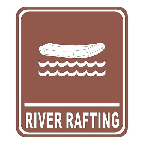 RIVER RAFTING SIGN Laser DieCut Outdoor Trail Embellishment