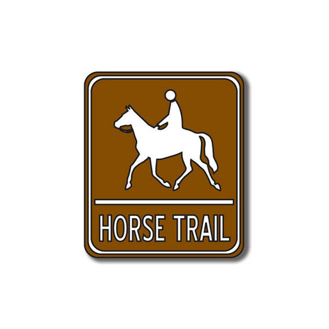 HORSE TRAIL SIGN Laser DieCut Outdoor Embellishment