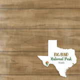 BIG BEND KIT Papers and Stickers 4pc National Park Texas
