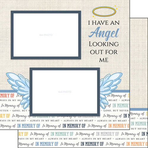 IN LOVING MEMORY QUICK PAGE KIT 12X12 Scrapbook Paper Stickers 5pc Scrapbooksrus