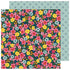 AC Jen Hadfield Stardust FLOWER POWER 12"X12" Scrapbook Paper