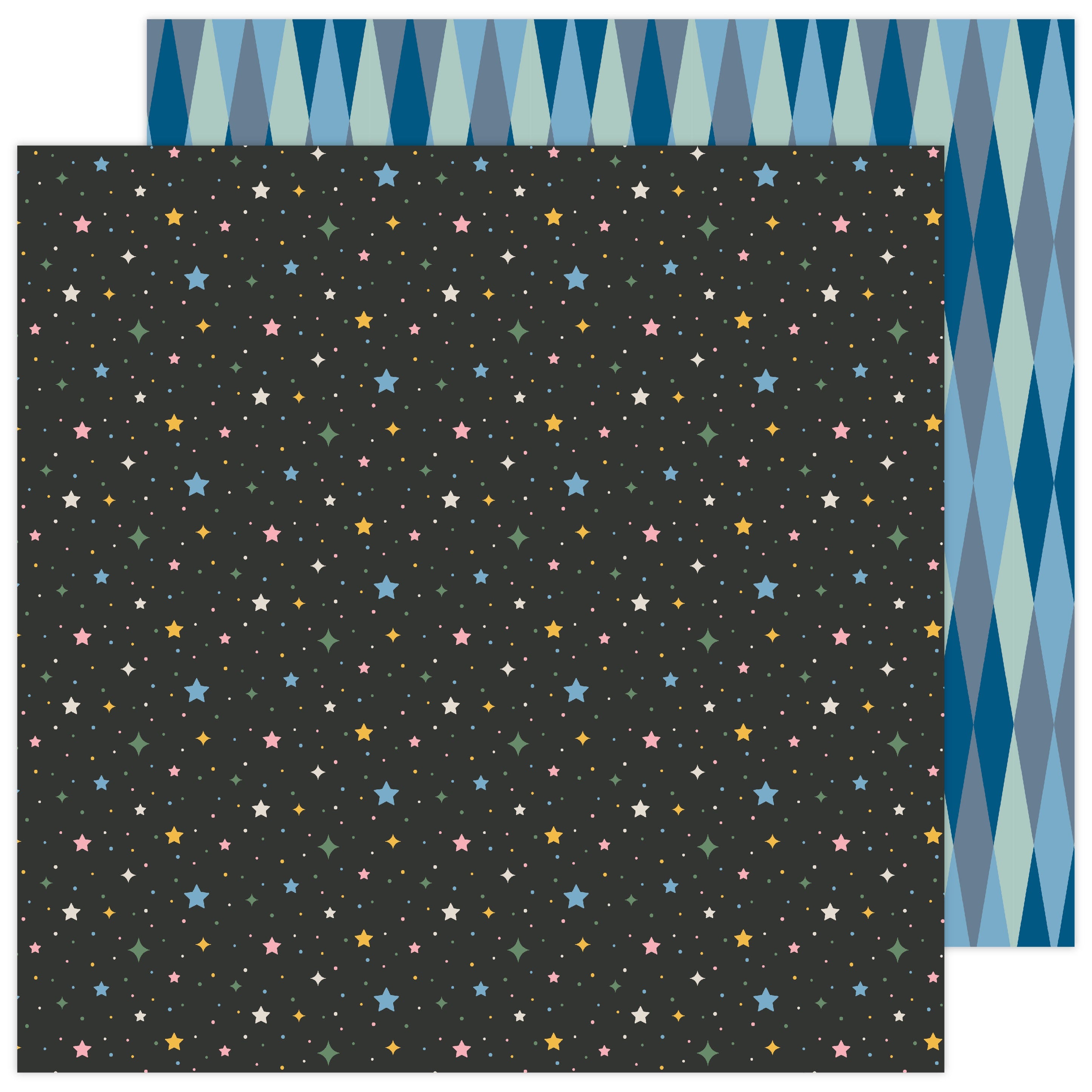 AC Jen Hadfield Stardust SHINE BRIGHT 12&quot;X12&quot; Scrapbook Paper