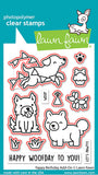 Lawn Fawn YAPPY BIRTHDAY ADD-ON Clear Stamps & Dies Set 21pc