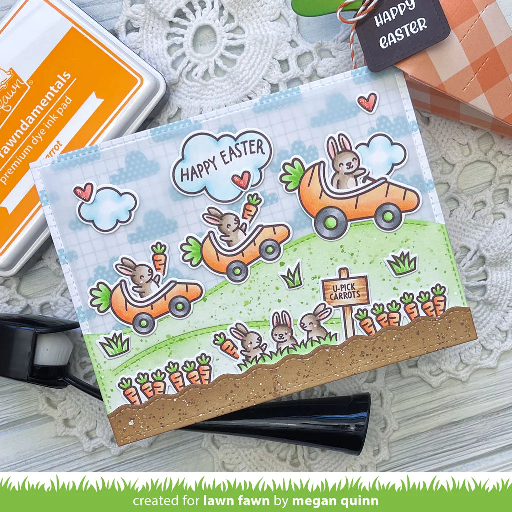 Lawn Fawn CARROT ‘BOUT YOU Clear Stamps &amp; Dies Set 55pc