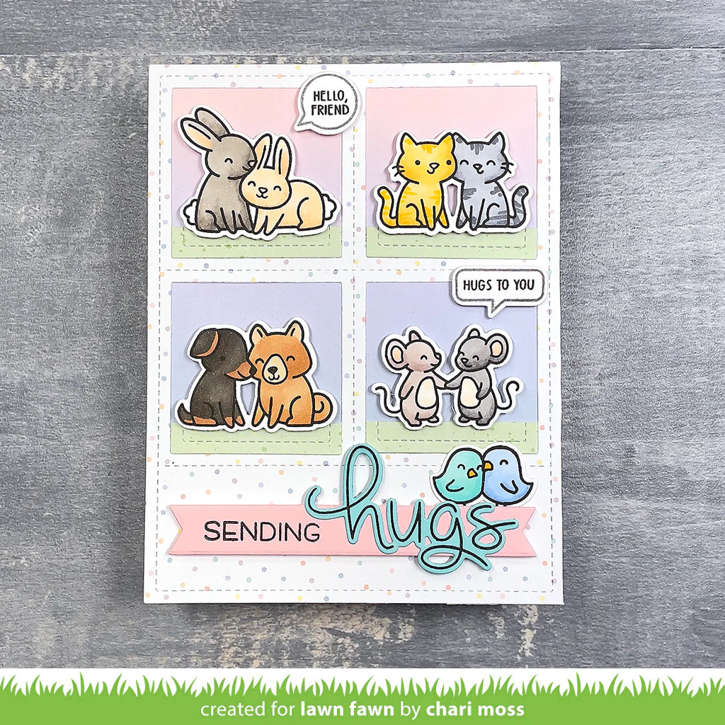 Lawn Fawn RAINBOW EVER AFTER 6"X6" Petite Paper Pack 36pc