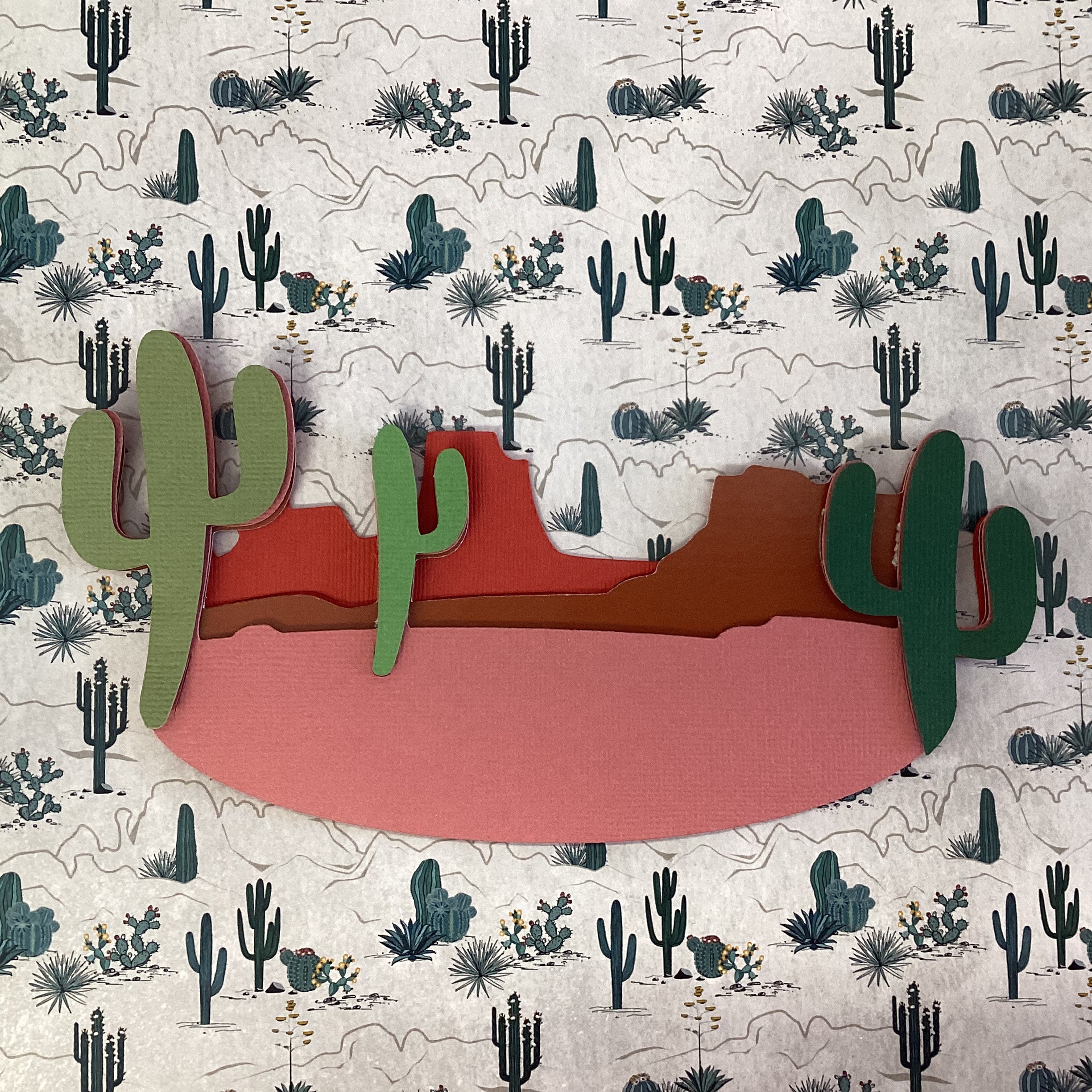 MOUNTAIN CACTUS Red Rock Mt. Charleston Grand Canyon Travel Laser Cut