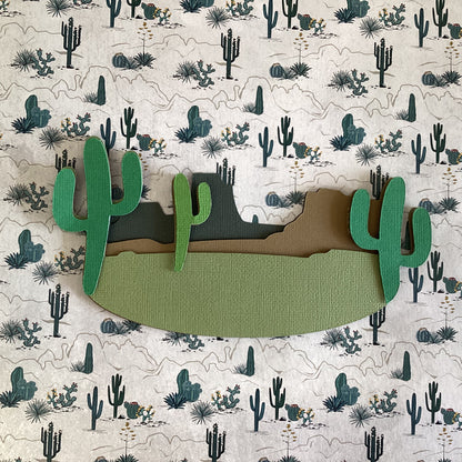 MOUNTAIN CACTUS Red Rock Mt. Charleston Grand Canyon Travel Laser Cut