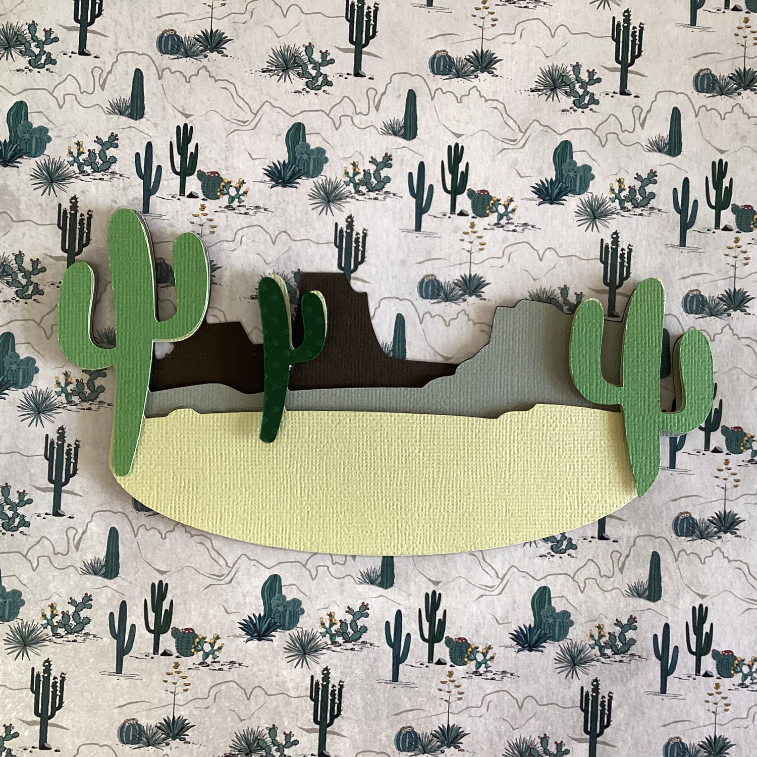 MOUNTAIN CACTUS Red Rock Mt. Charleston Grand Canyon Travel Laser Cut