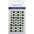 EyeLet Outlet ENAMEL DOTS GLITTER GREEN Sticky Back 54pc