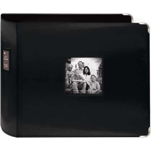 Pioneer Sewn Frame Extra Large BLACK Leatherette 3-Ring 12"X12" Memory Scrapbook Album Scrapbooksrus Las Vegas