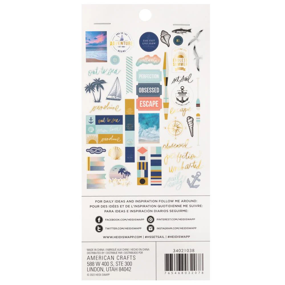 American Crafts Heidi Swapp Set Sail Ephemera