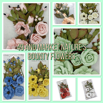 49 and Market NATURE’S BOUNTY Handmade Paper Flowers