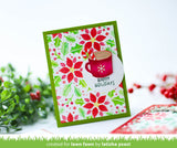 Lawn Fawn Clippings POINSETTIA BACKGROUND Stencils