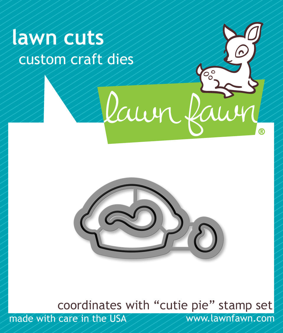 Lawn Fawn CUTIE PIE Clear Stamp &amp; Die Set