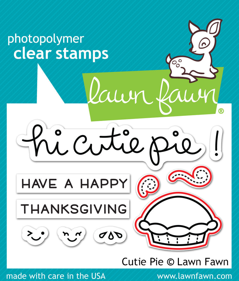 Lawn Fawn CUTIE PIE Clear Stamp &amp; Die Set