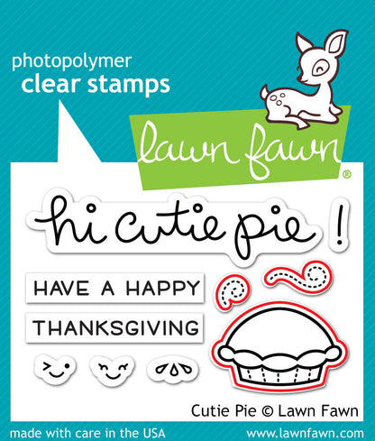 Lawn Fawn CUTIE PIE Clear Stamp &amp; Die Set