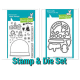 Lawn Fawn READY SET SNOW Clear Stamps 19 pc