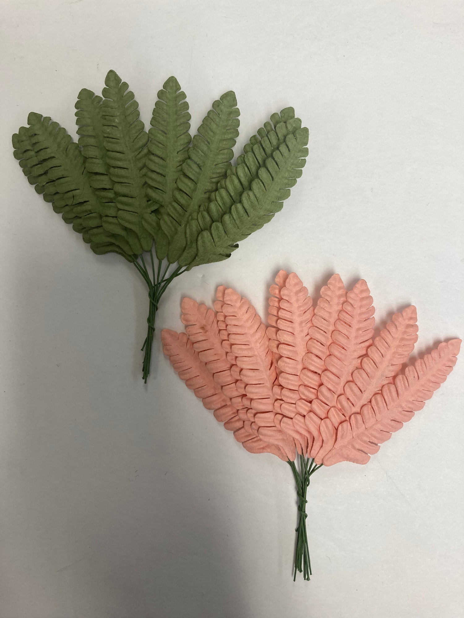 FERN LEAVES 4” Scrapbook Embellishment 20pc