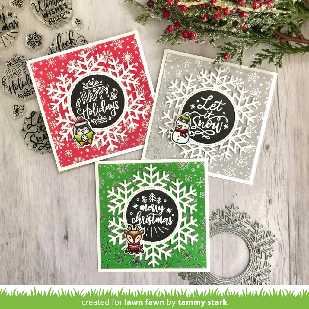 Lawn Fawn MAGIC HOLIDAY MESSAGES Stamp &amp; Die Set 23pc