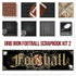 Scrapbook Customs GRID IRON FOOTBALL 2 12"X12" Scrapbook Kit