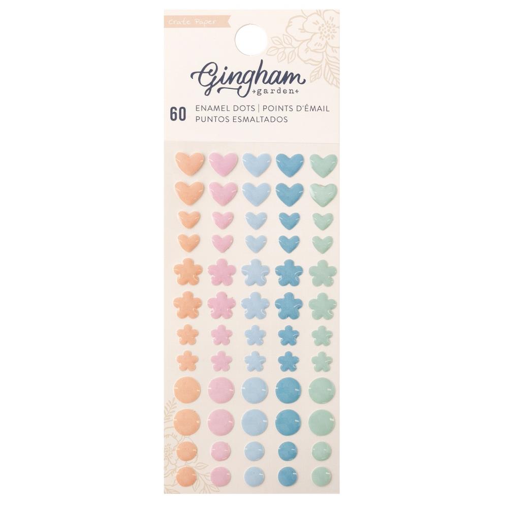 Crate Paper GINGHAM GARDEN Enamel Dots 60pc