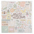 Crate Paper GINGHAM GARDEN CHIPBOARD 12”X12” Scrapbook Sticker