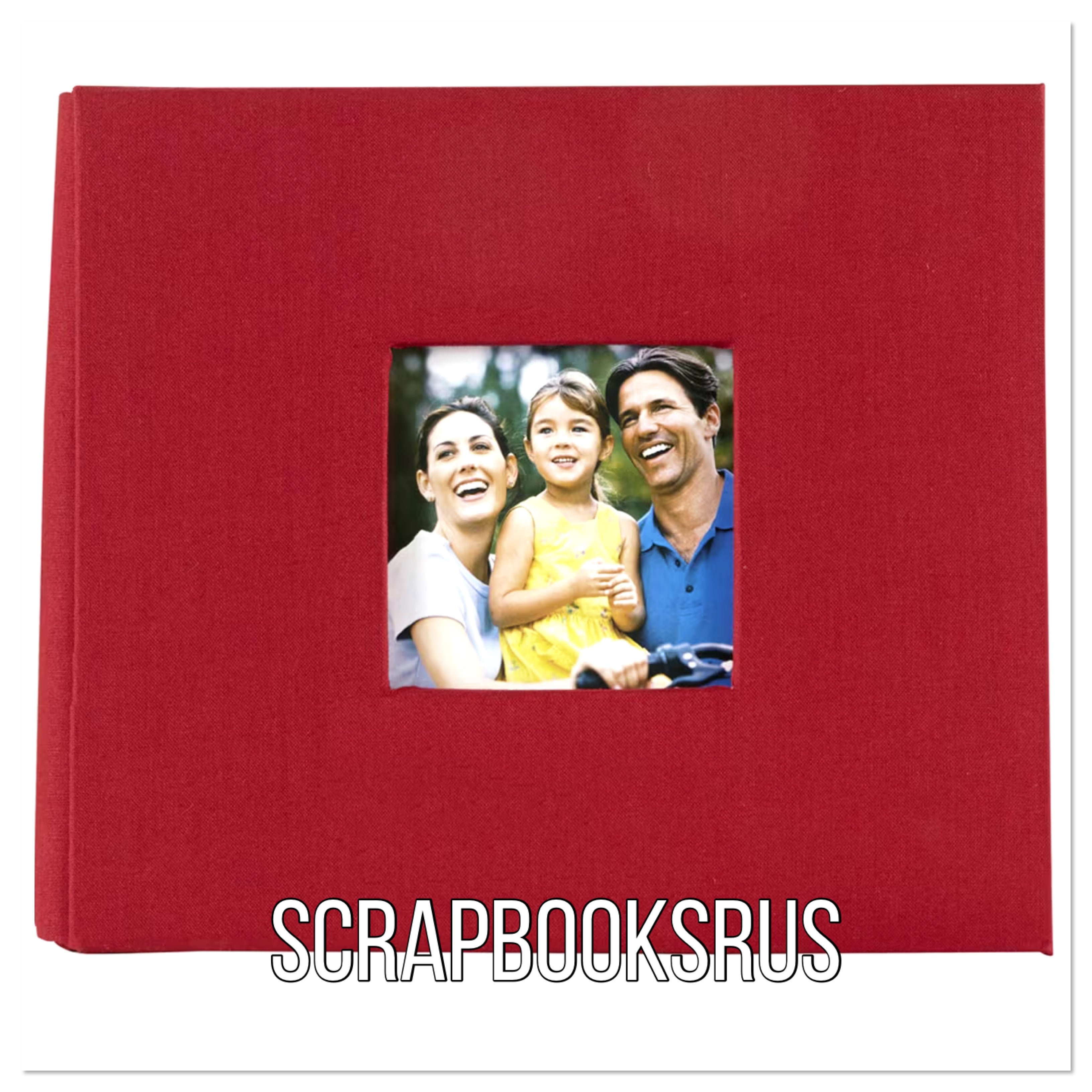 Cloth Scrapbook Album 8”X8” RED