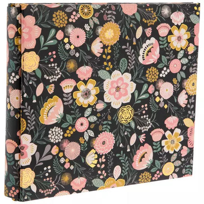 Paper Studio FLORAL DARLING GOLD FOIL 6&quot;X6&quot; Post Bound Scrapbook Album