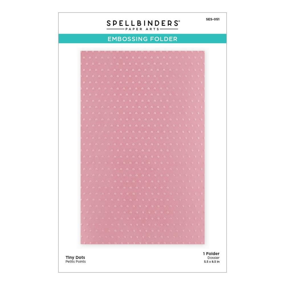Spellbinders TINY DOTS Embossing Folder 5.5X8.5