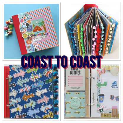 AC COAST TO COAST 12&quot;X12&quot; PAPER PAD Scrapbook 24 Sheets