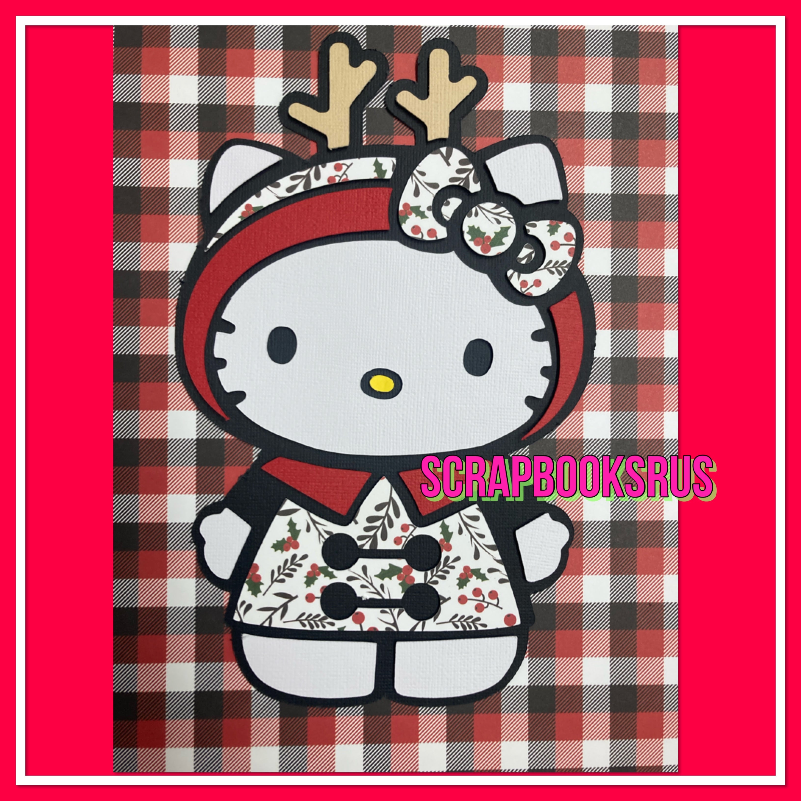 Scrapbooksrus Large HELLO KITTY 3D Scrapbook DieCut Embellishment