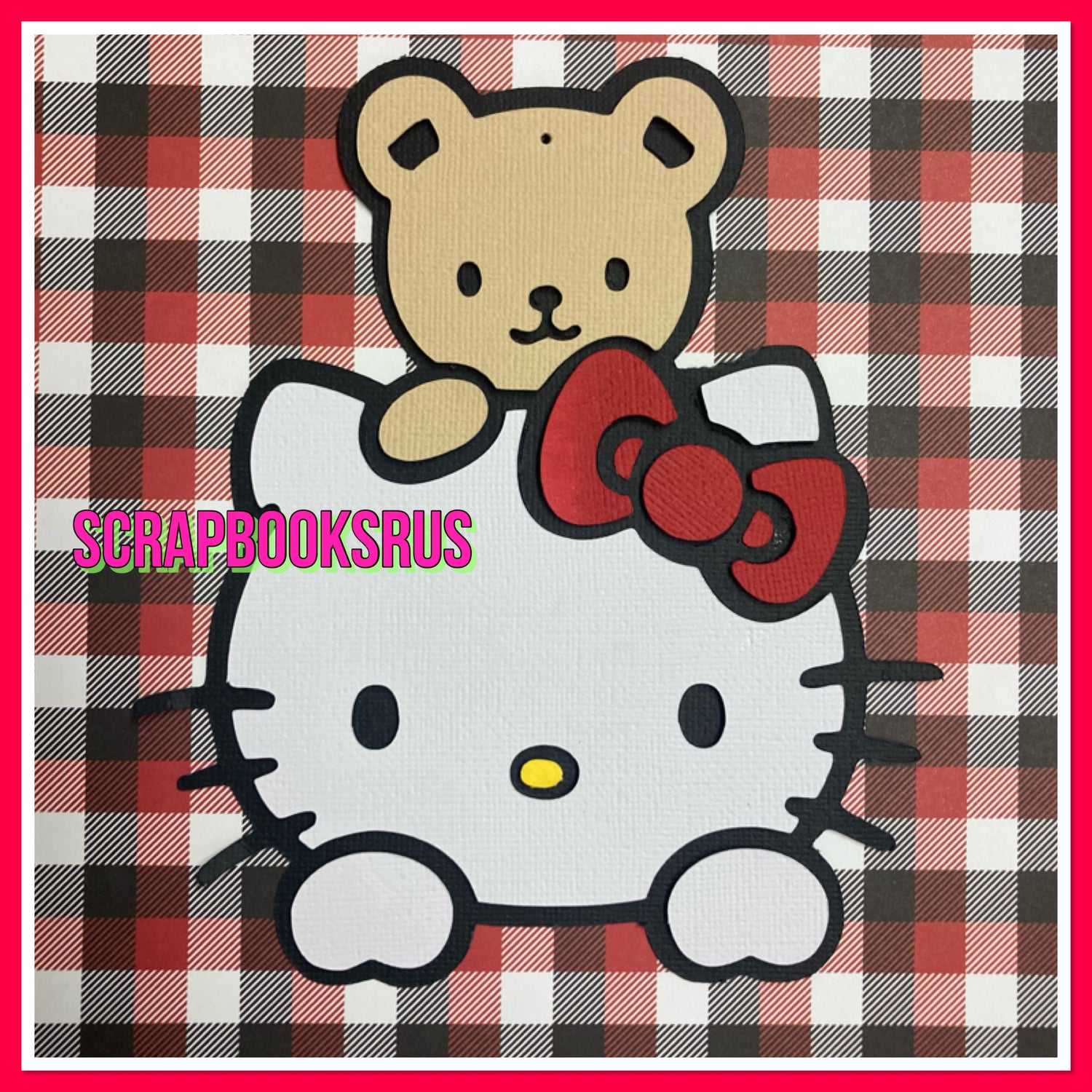 Scrapbooksrus Large HELLO KITTY 3D Scrapbook DieCut Embellishment