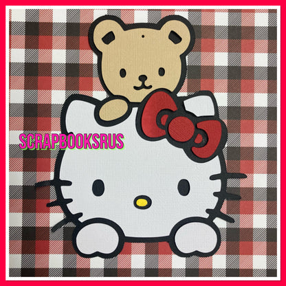 Scrapbooksrus Large HELLO KITTY 3D Scrapbook DieCut Embellishment