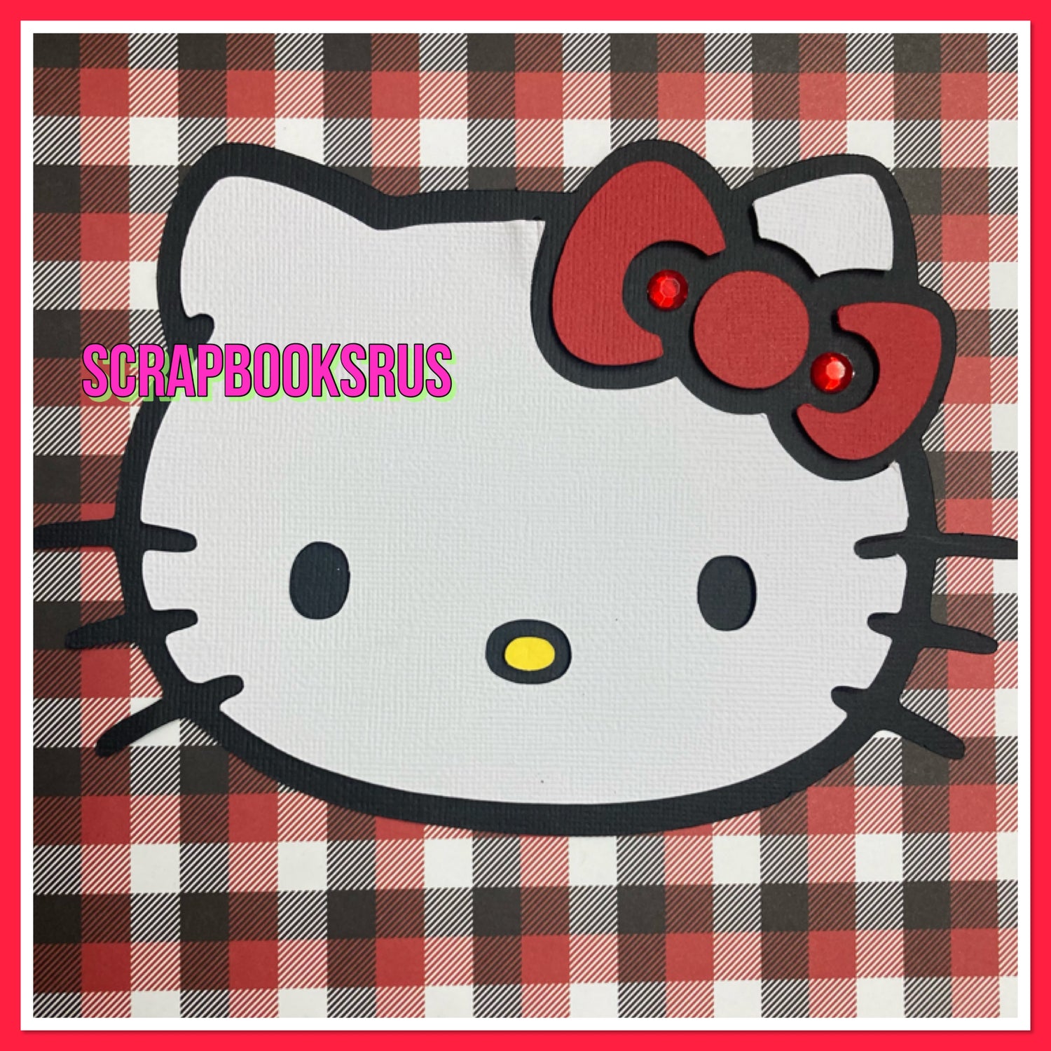 Scrapbooksrus Large HELLO KITTY 3D Scrapbook DieCut Embellishment