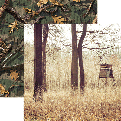 Reminisce Hunting Life HUNTING STAND 12&quot;X12&quot; Scrapbook Paper