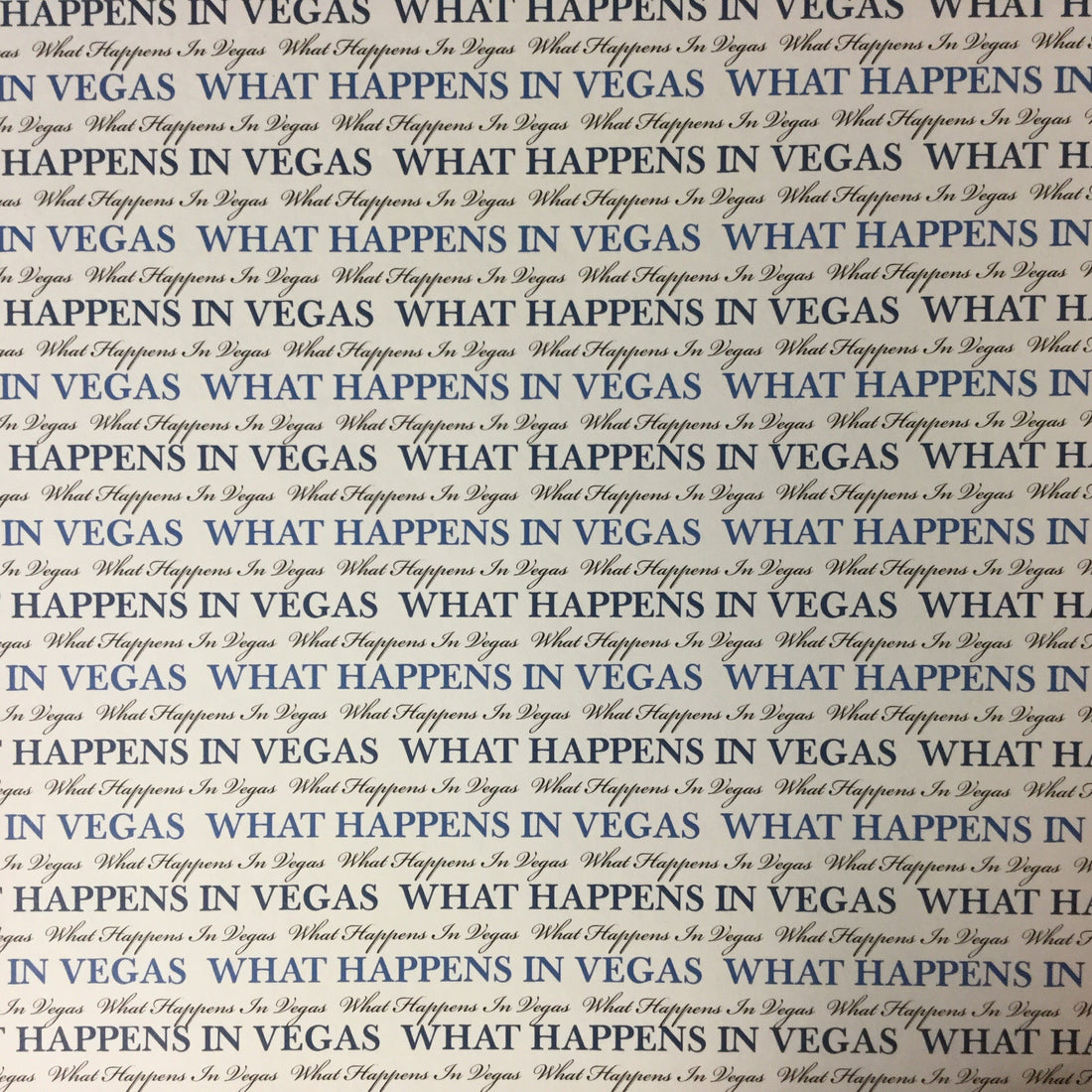 WHAT HAPPENS IN VEGAS 12X12 Scrapbook Paper