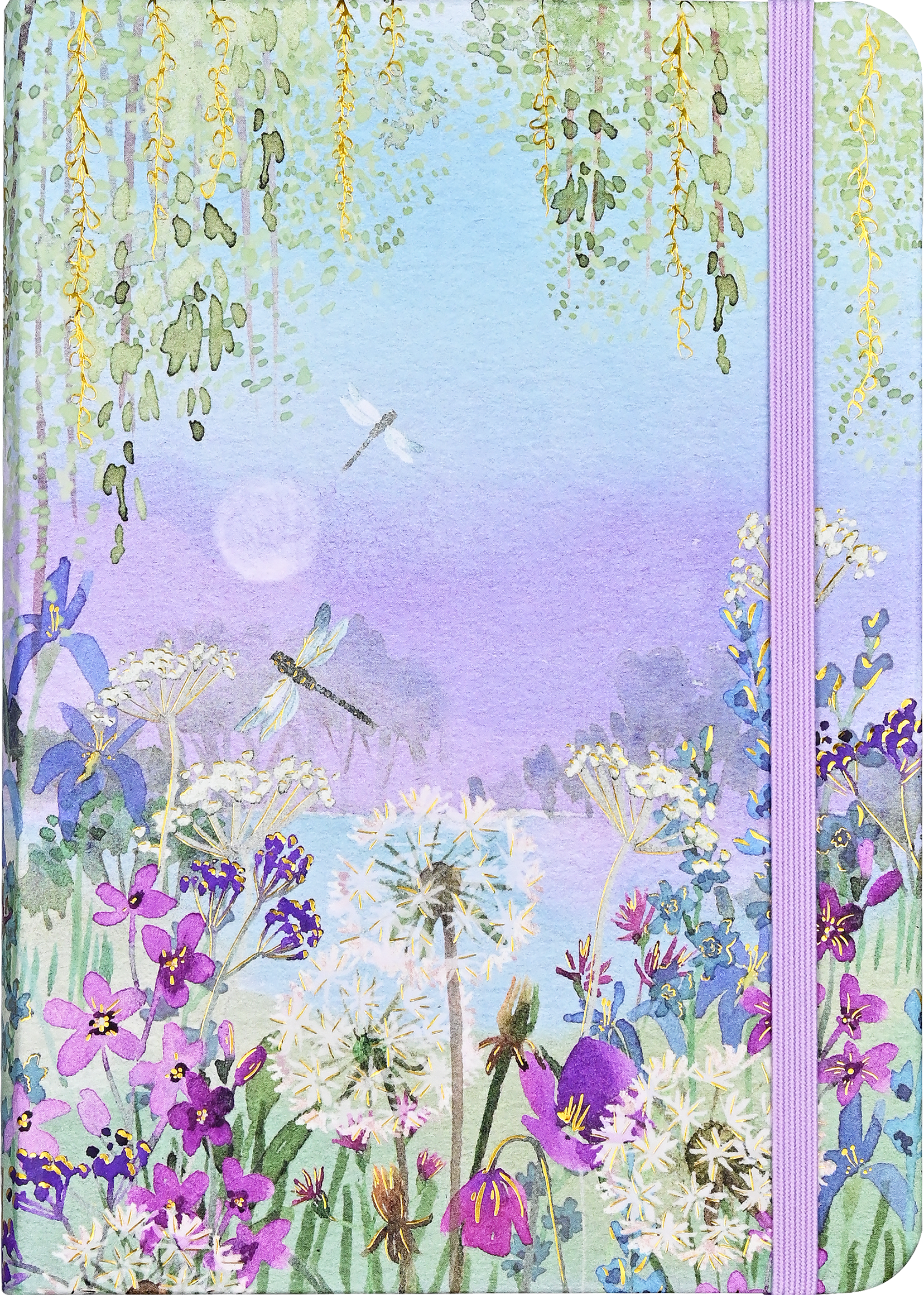 Decorative notebook cover with floral and dragonfly design @Scrapbooksrus