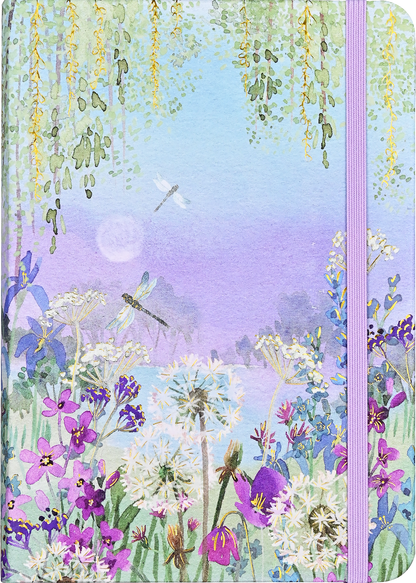 Decorative notebook cover with floral and dragonfly design @Scrapbooksrus