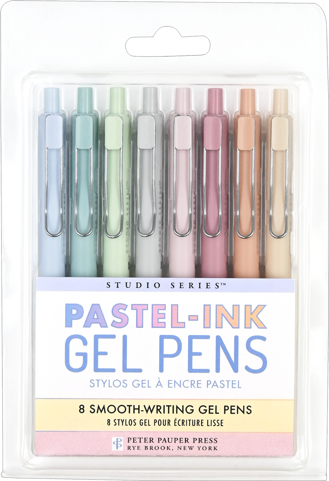 Pack of pastel ink gel pens with clear packaging @Scrapbooksrus in Las Vegas