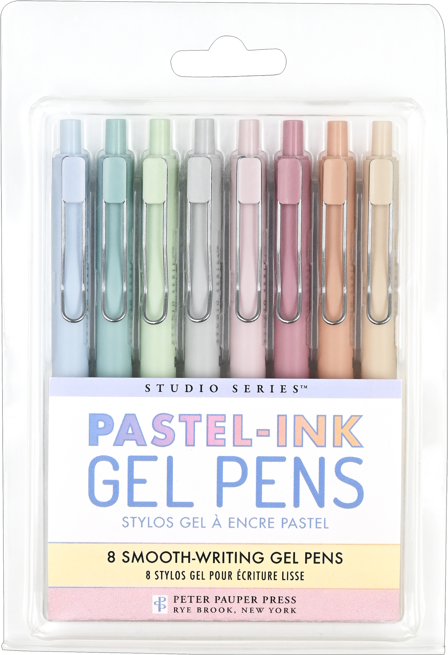 Pack of pastel ink gel pens with clear packaging @Scrapbooksrus in Las Vegas