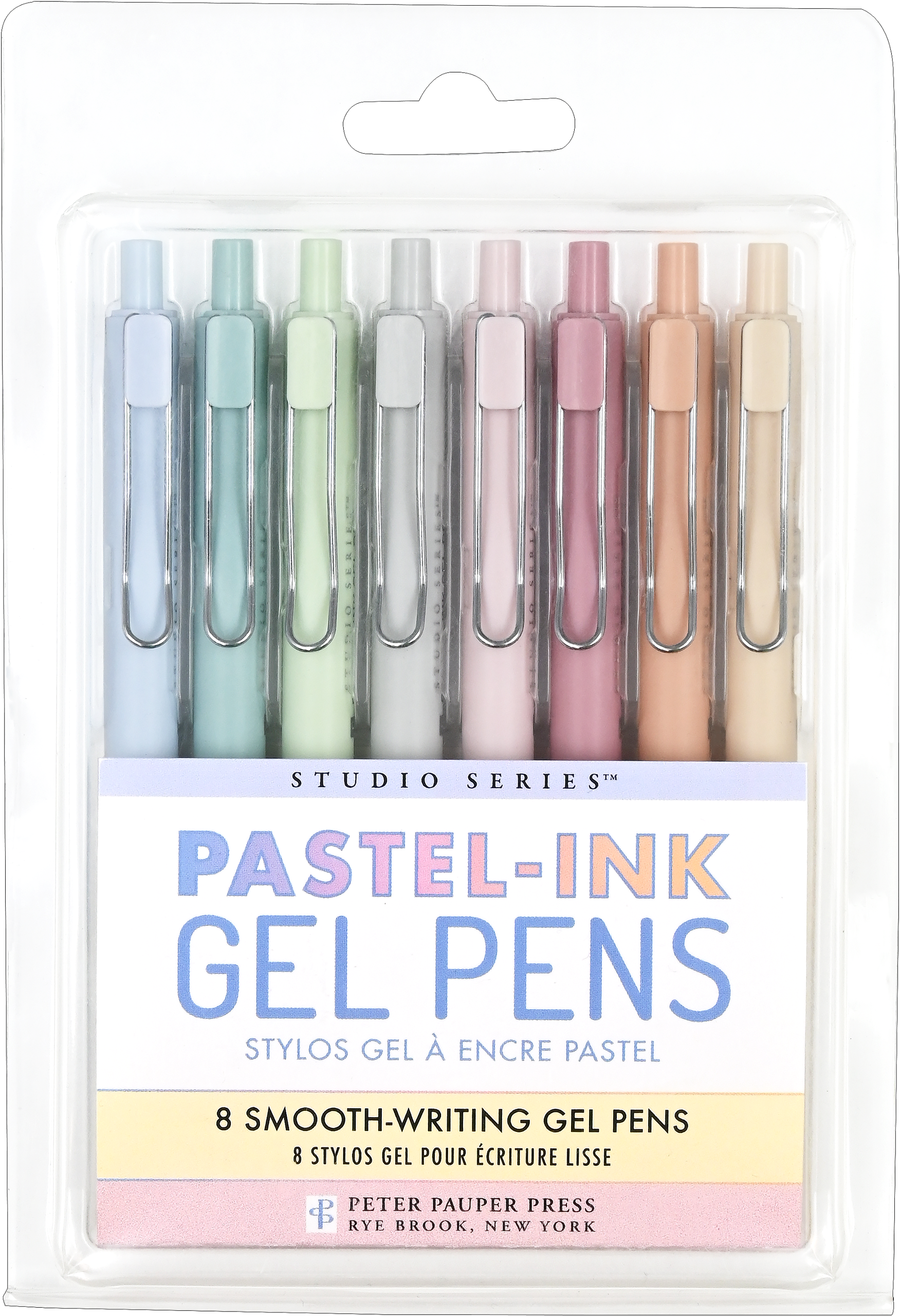 Pack of pastel ink gel pens with clear packaging @Scrapbooksrus in Las Vegas
