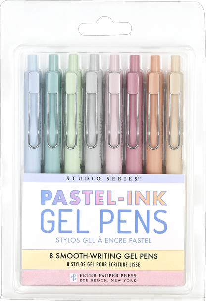 Pack of pastel ink gel pens with clear packaging @Scrapbooksrus in Las Vegas