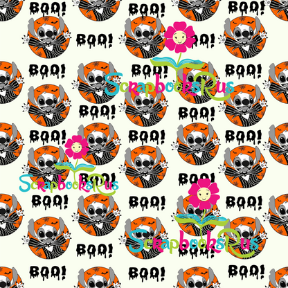 Scrapbooksrus STITCH HALLOWEEN 5pc 12&quot;X12” Scrapbook Paper Pack