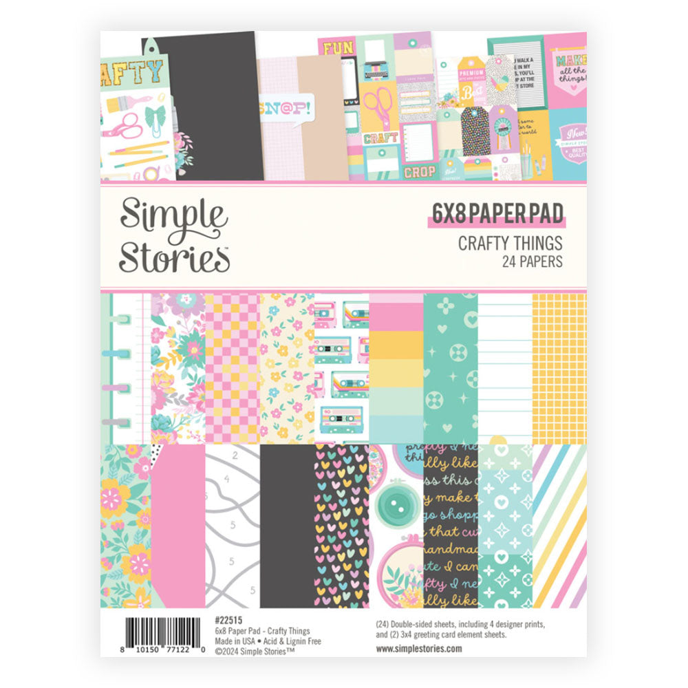 Simple Stories CRAFT THINGS 6”X8” Paper Pad