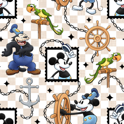 Scrapbooksrus STEAMBOAT WILLIE 12&quot;X12&quot; Scrapbook Paper