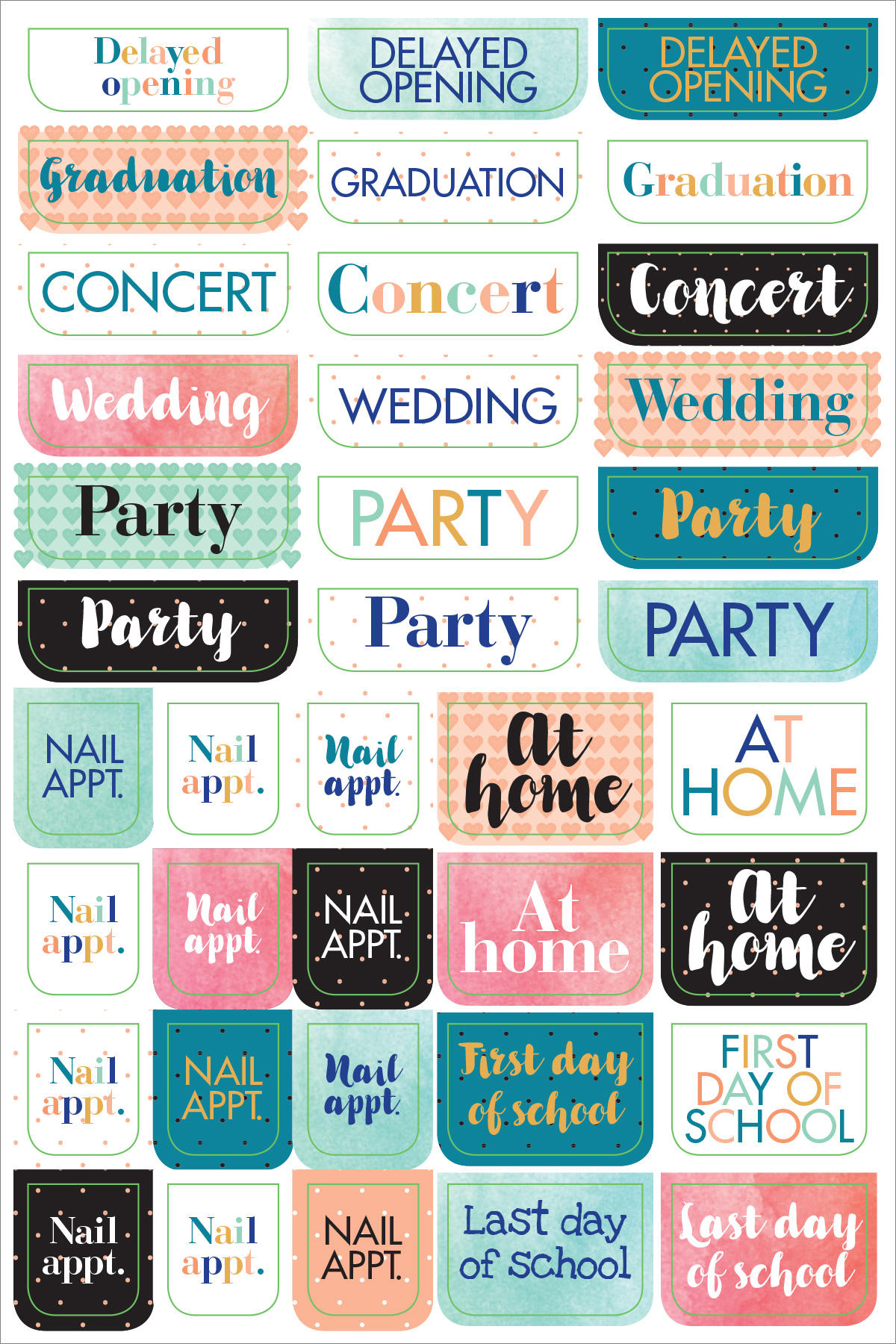 Peter Pauper Planner Stickers MOM&